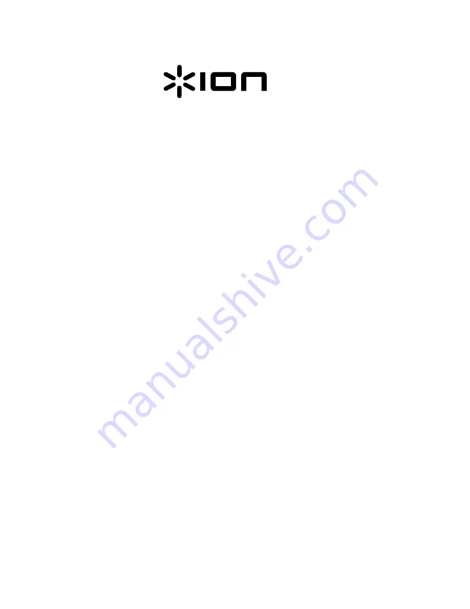 ION PURE LP Quick Start Manual Download Page 1