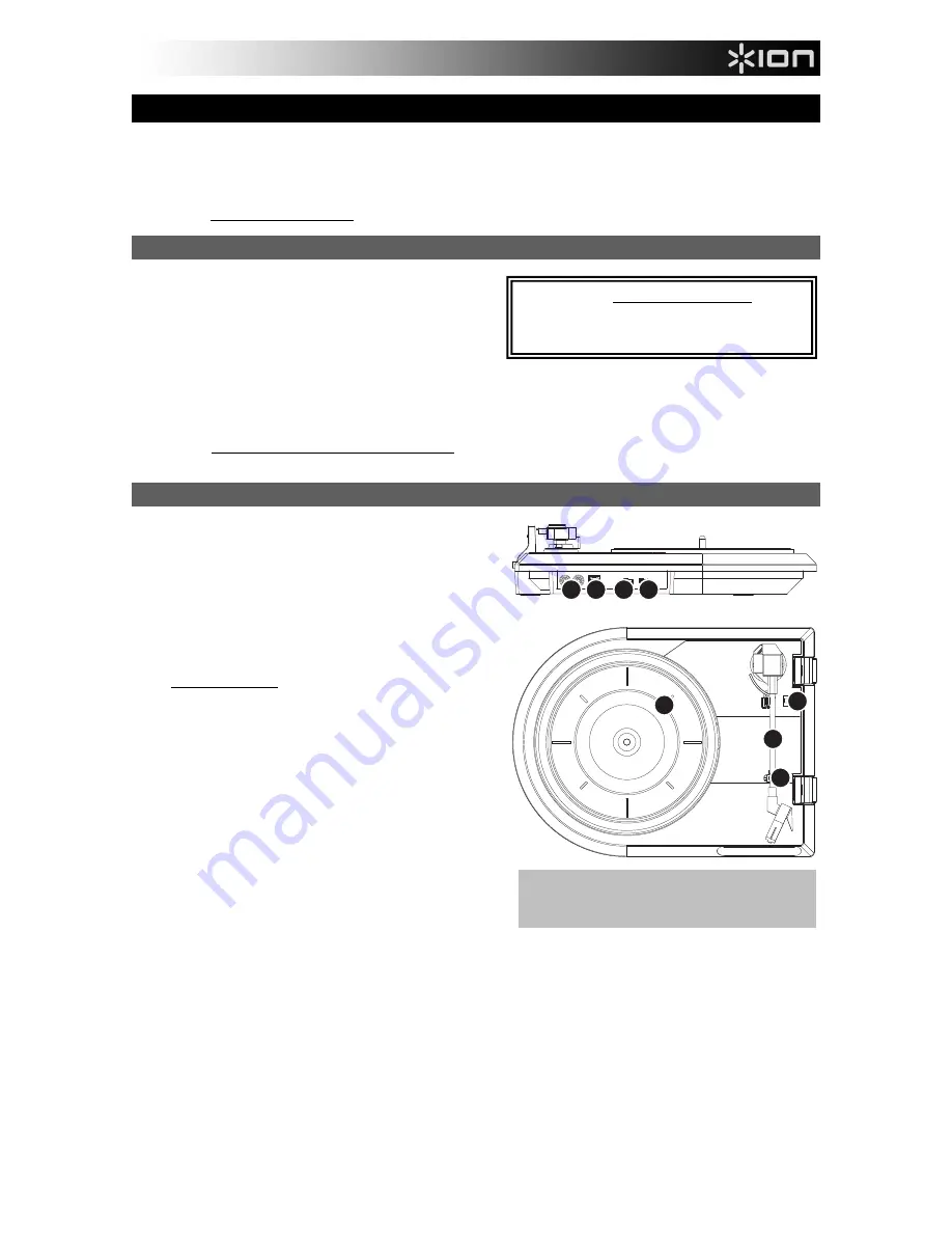 ION QUICK PLAY LP Quick Start Manual Download Page 7