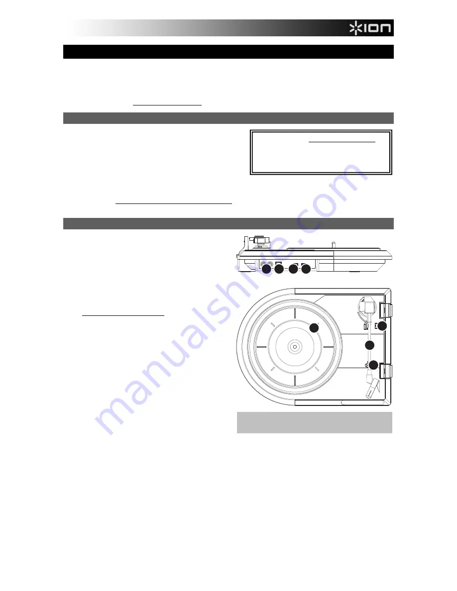 ION QUICK PLAY LP Quick Start Manual Download Page 9