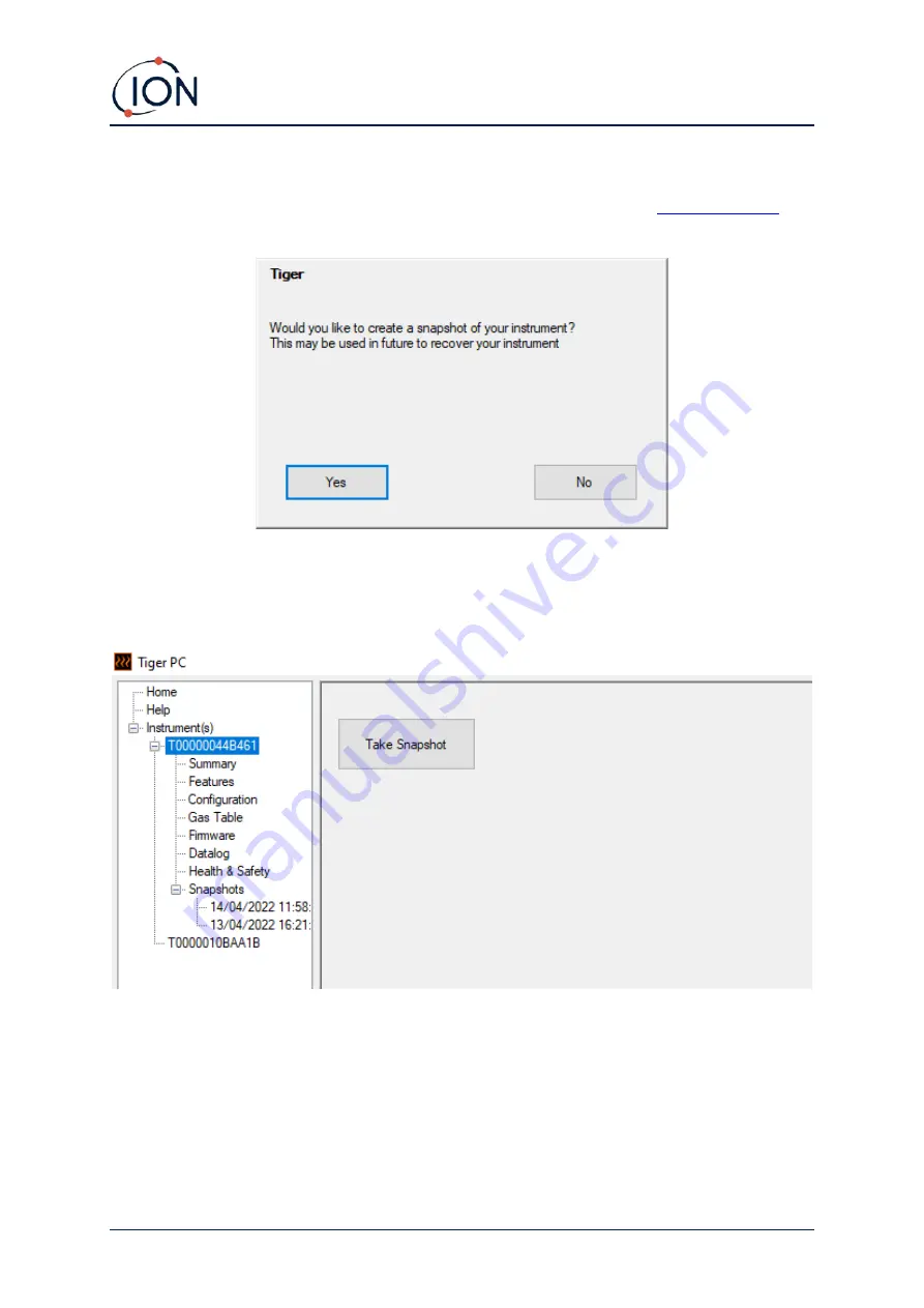 ION TIGER XT Select Instrument User Manual Download Page 33