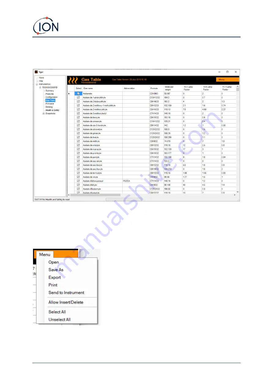 ION TIGER XT Select Скачать руководство пользователя страница 44