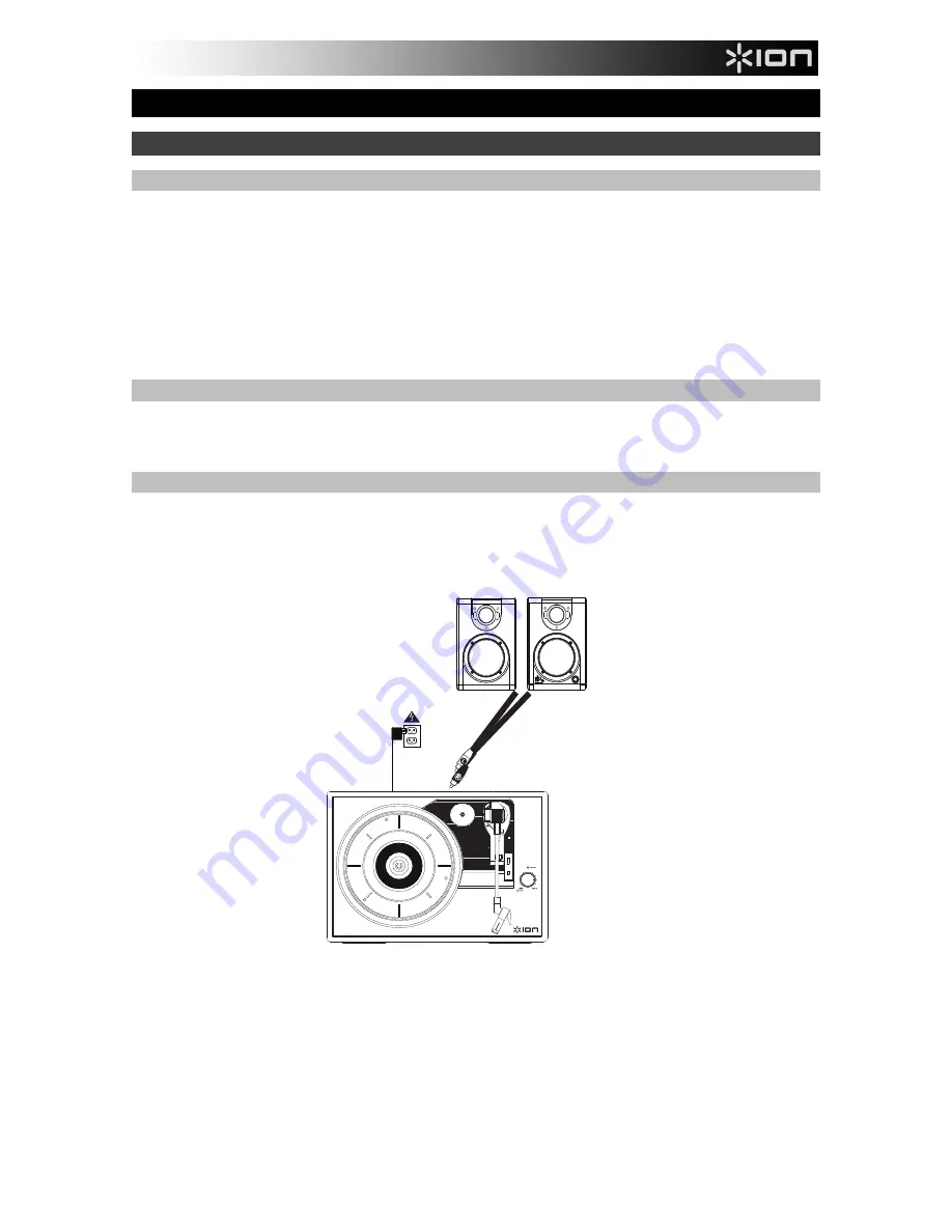 ION Vinyl Transport Quick Start Manual Download Page 17