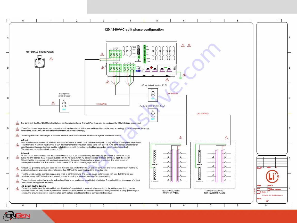 ionGen GTX12V315A-E2107-CS200 Installer'S Manual Download Page 11