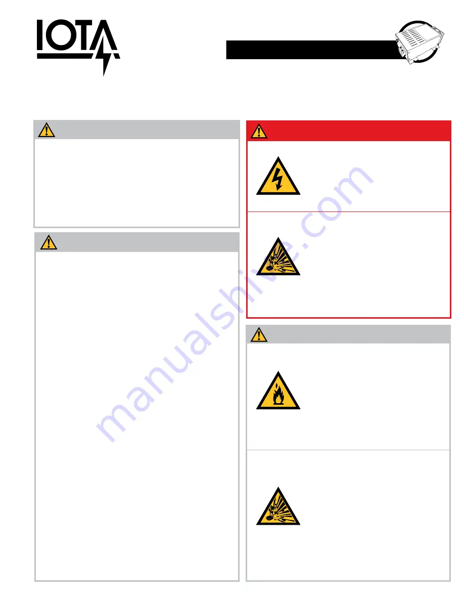 IOTA DLS-48-20 Owner'S Manual Download Page 1