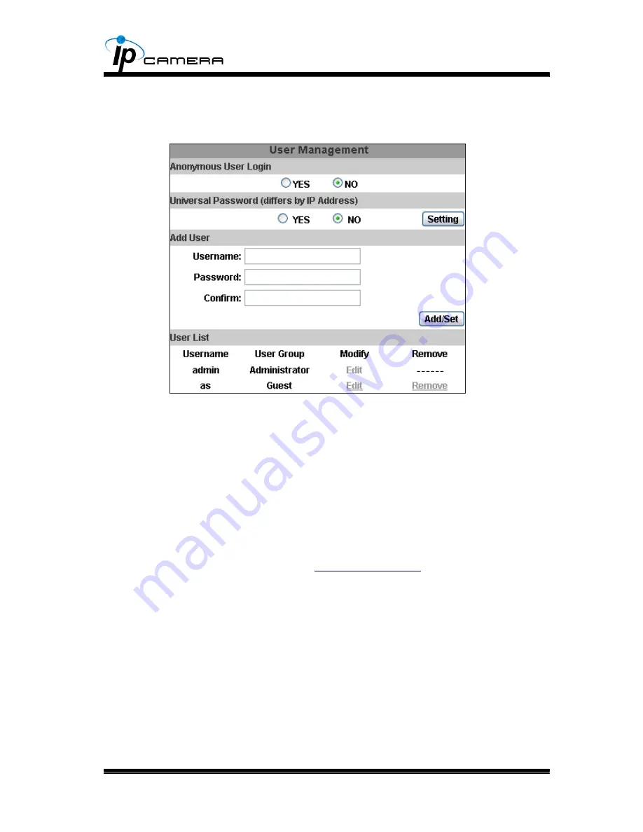 IP Camera CL-15BMX User Manual Download Page 25