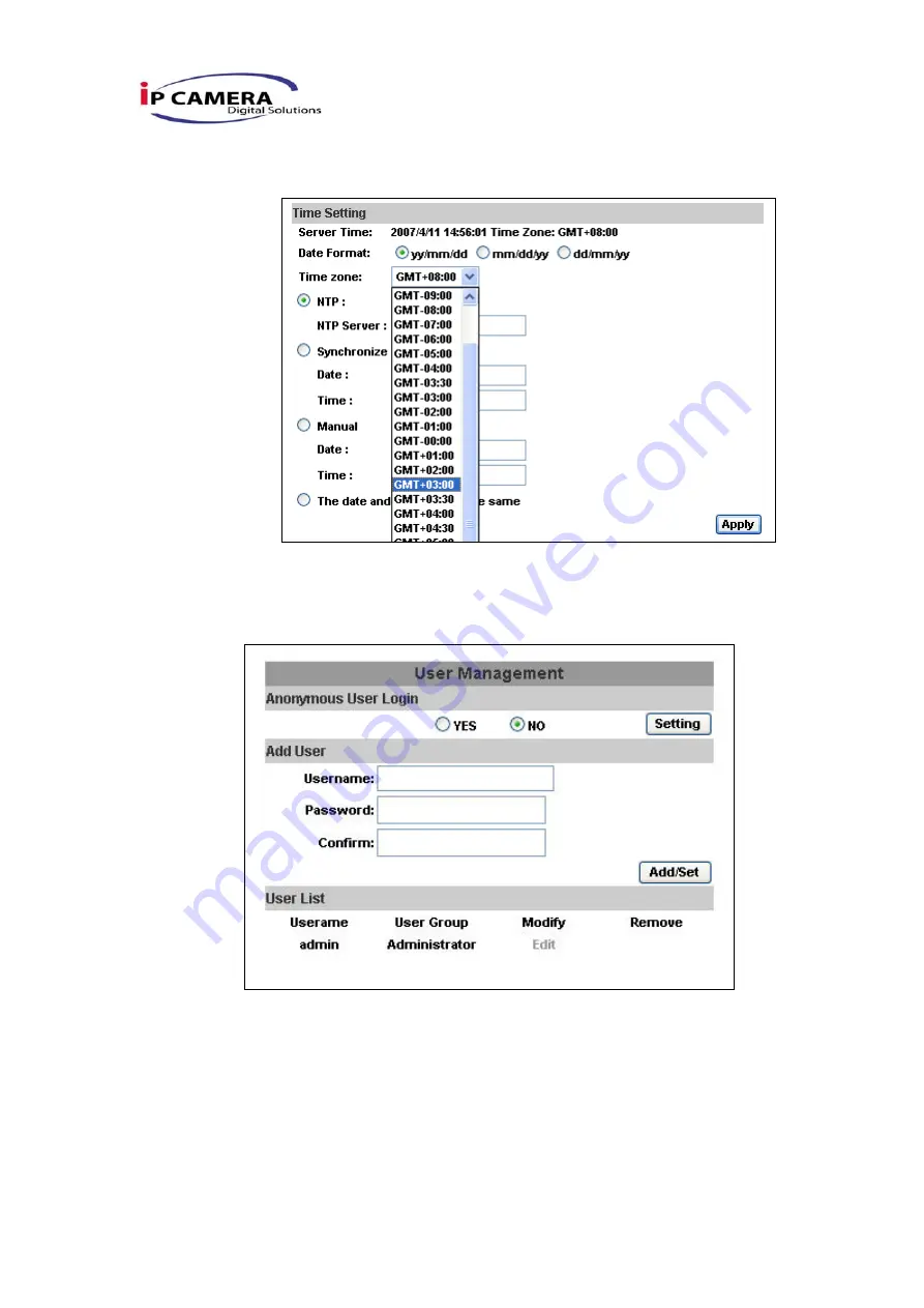 IP Camera IPw-TX264 User Manual Download Page 18