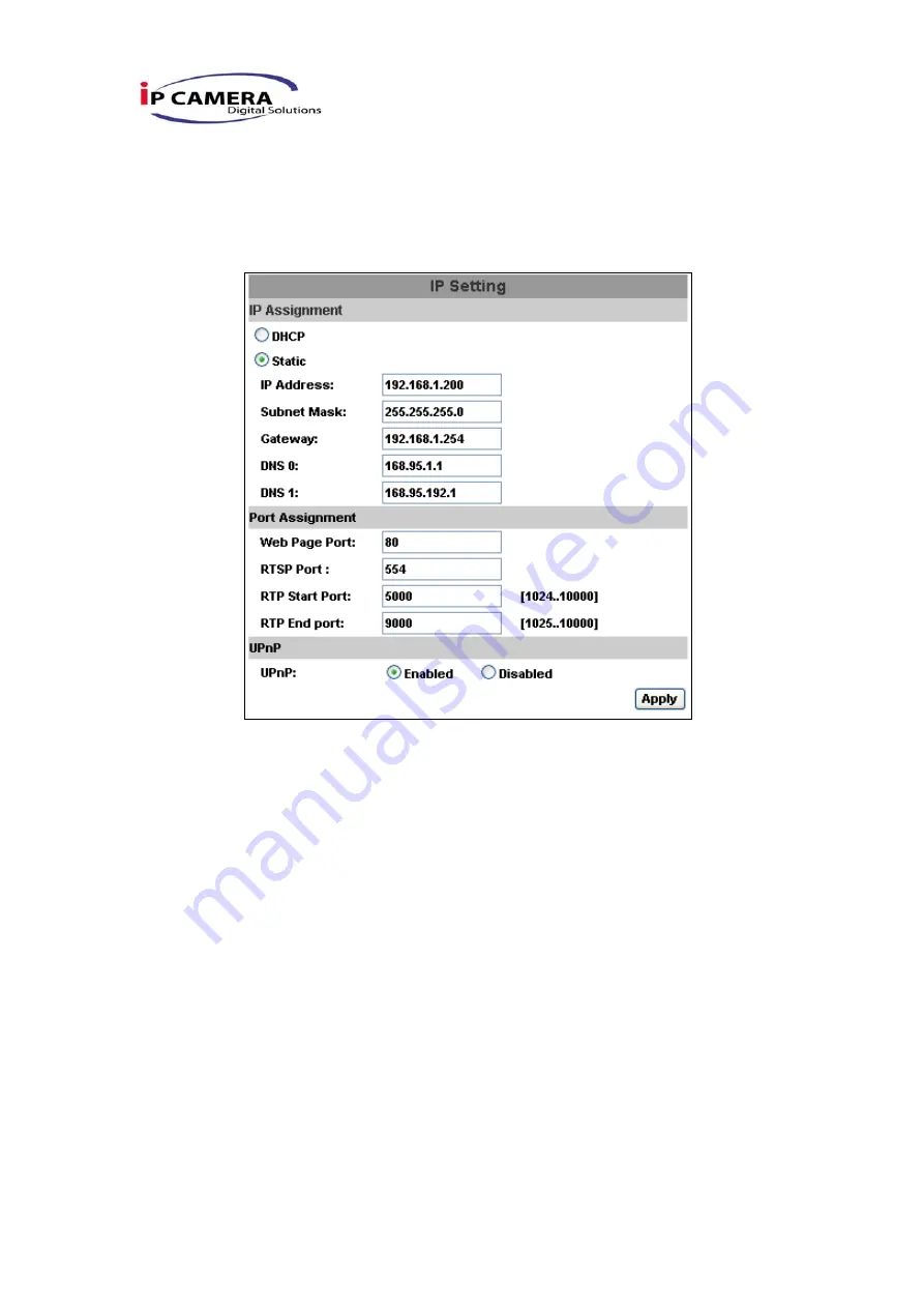 IP Camera IPw-TX264 User Manual Download Page 21