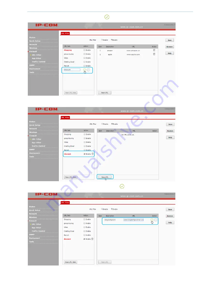 IP-COM AP355 User Manual Download Page 58