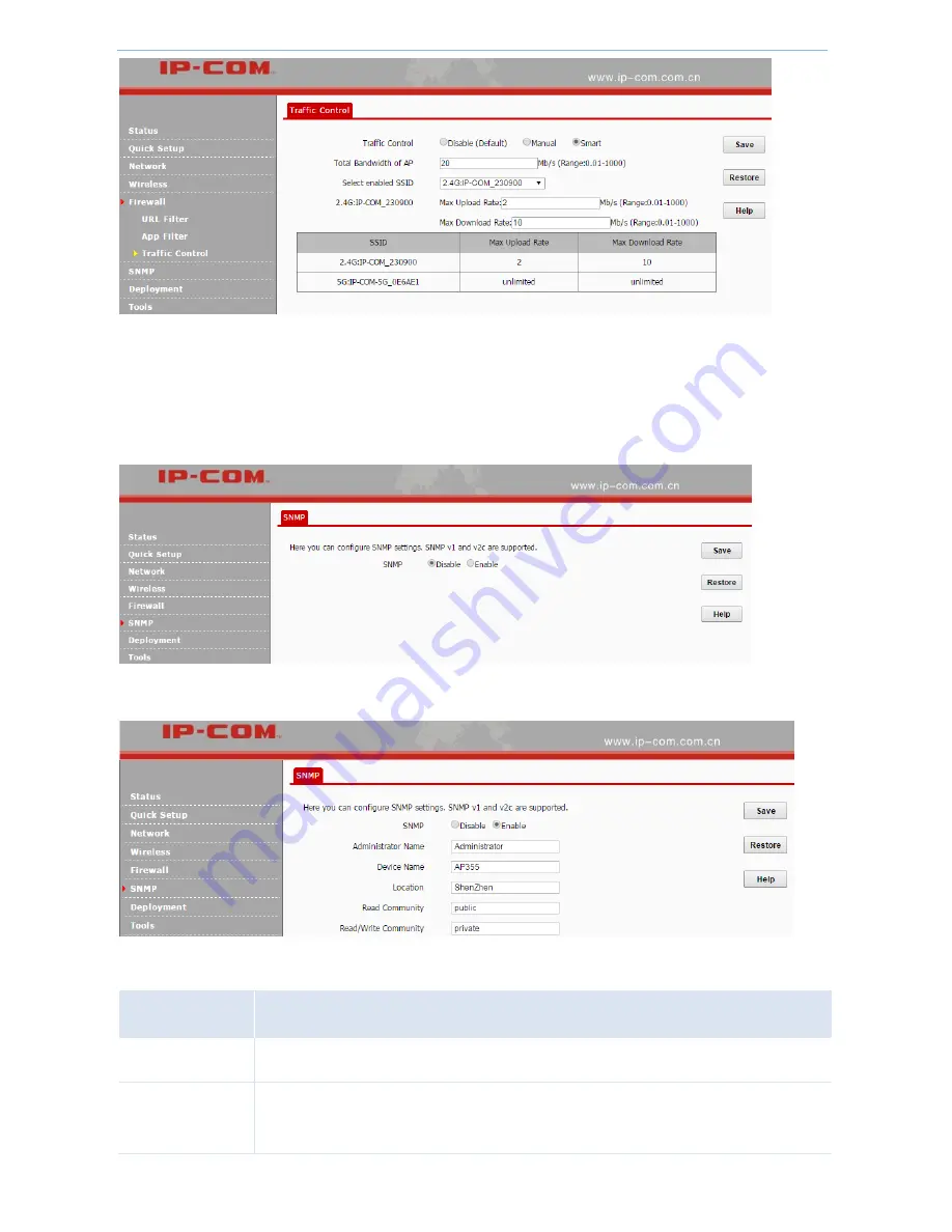 IP-COM AP355 User Manual Download Page 61