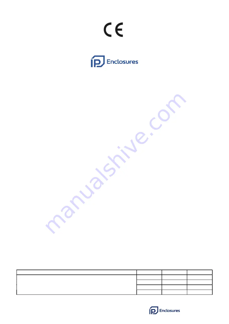 IP Enclosures IP-ACOWM085 User Manual Download Page 14