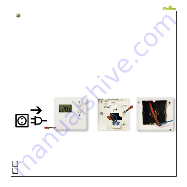 iPdomo Wi-Fi Thermostat Installation And User Manual Download Page 3