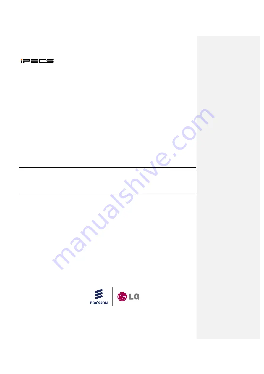 iPECS WIT-400HE Installation Manual Download Page 1