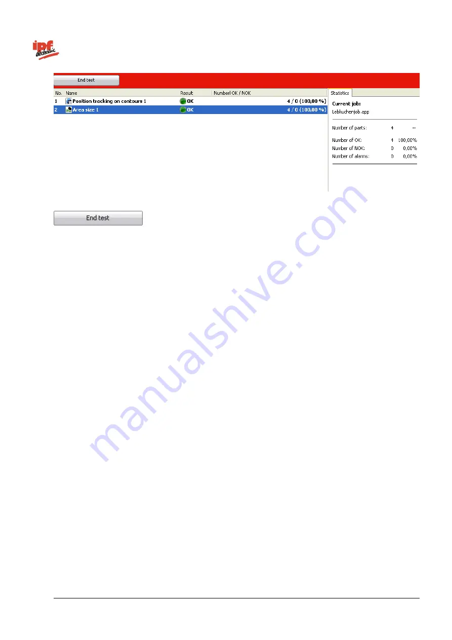 ipf electronic opti-check Technical Documentation Manual Download Page 122