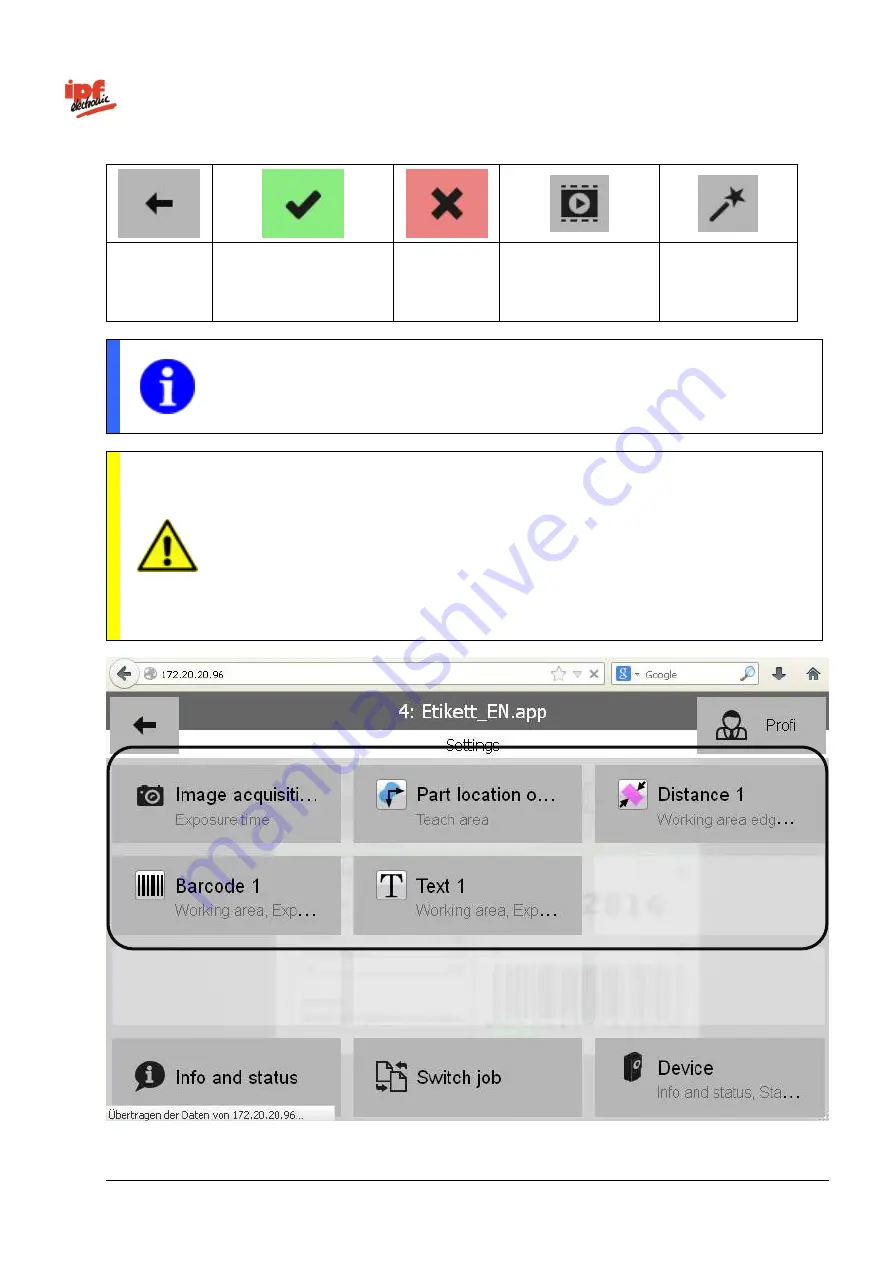 ipf electronic opti-check Technical Documentation Manual Download Page 247