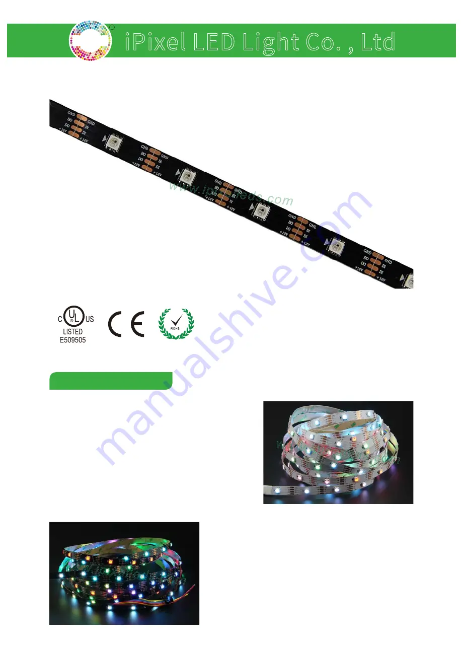 iPixel LED Light S010030CB3SB7 Installation Instructions Download Page 1