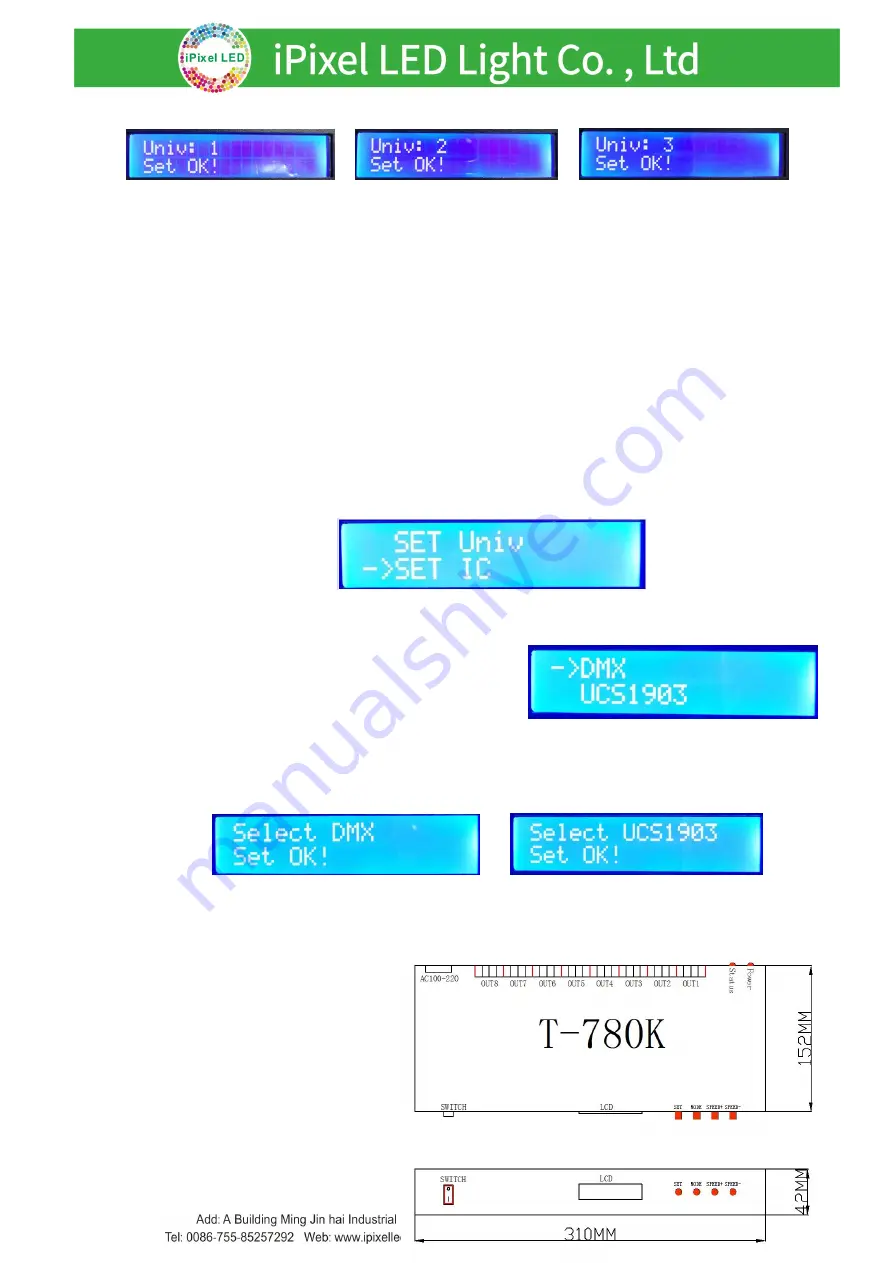 iPixel LED Light T-780K Operation Manual Download Page 21