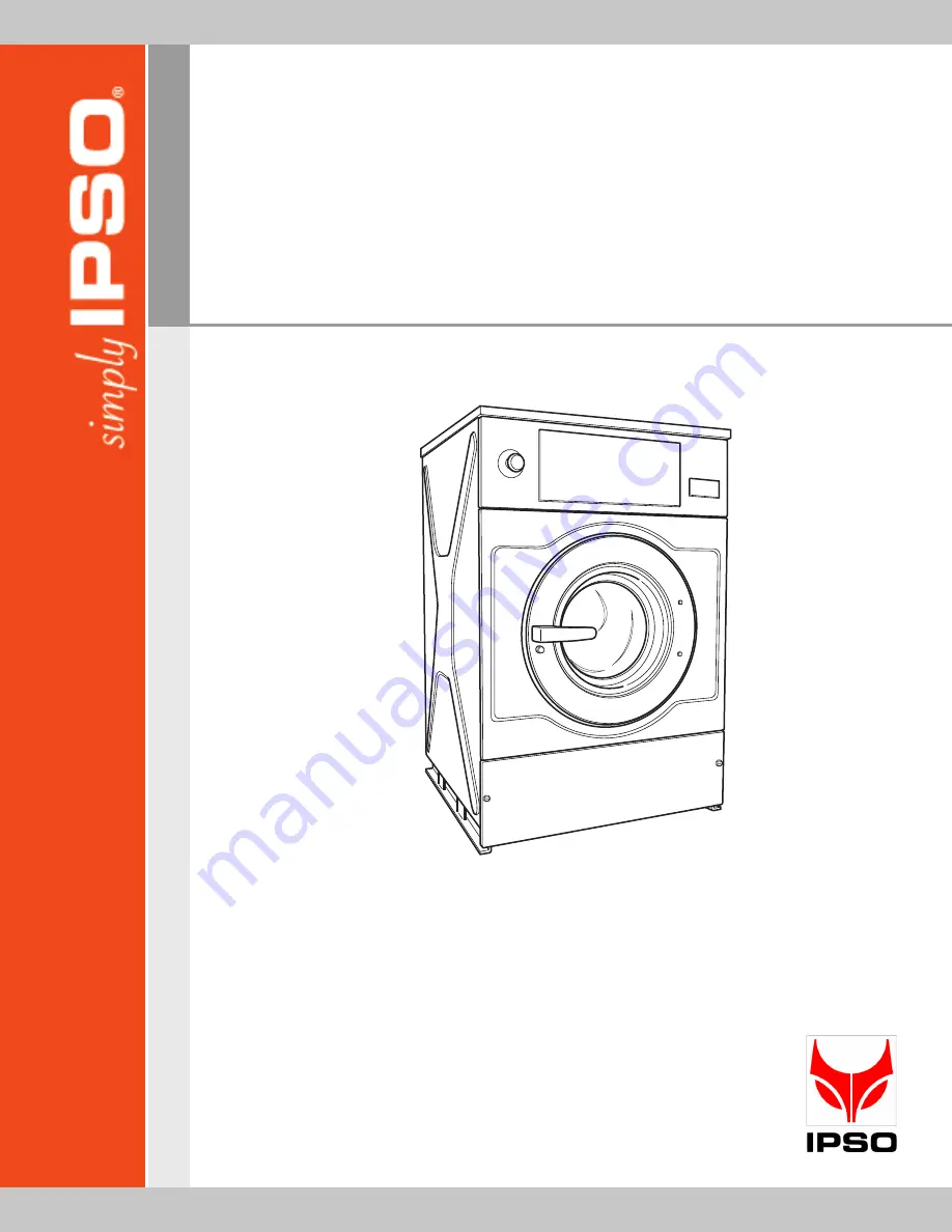 IPSO IHC WASHER-EXTRACTORS IHC012 Handbook Download Page 1