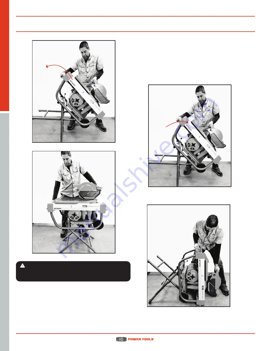 IQ Power Tools iQTS244KIT Operator'S Manual Download Page 28