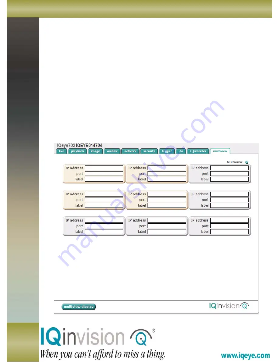 Iqinvision IQeye 7 Series Скачать руководство пользователя страница 22