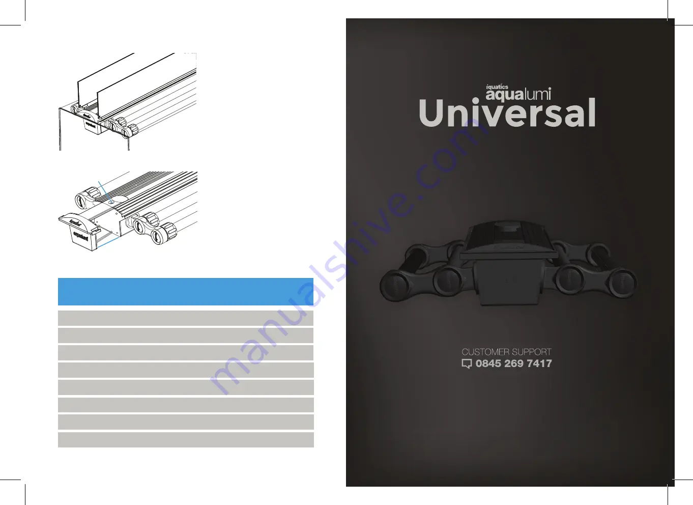 iquatics aqualumi Universal Скачать руководство пользователя страница 1