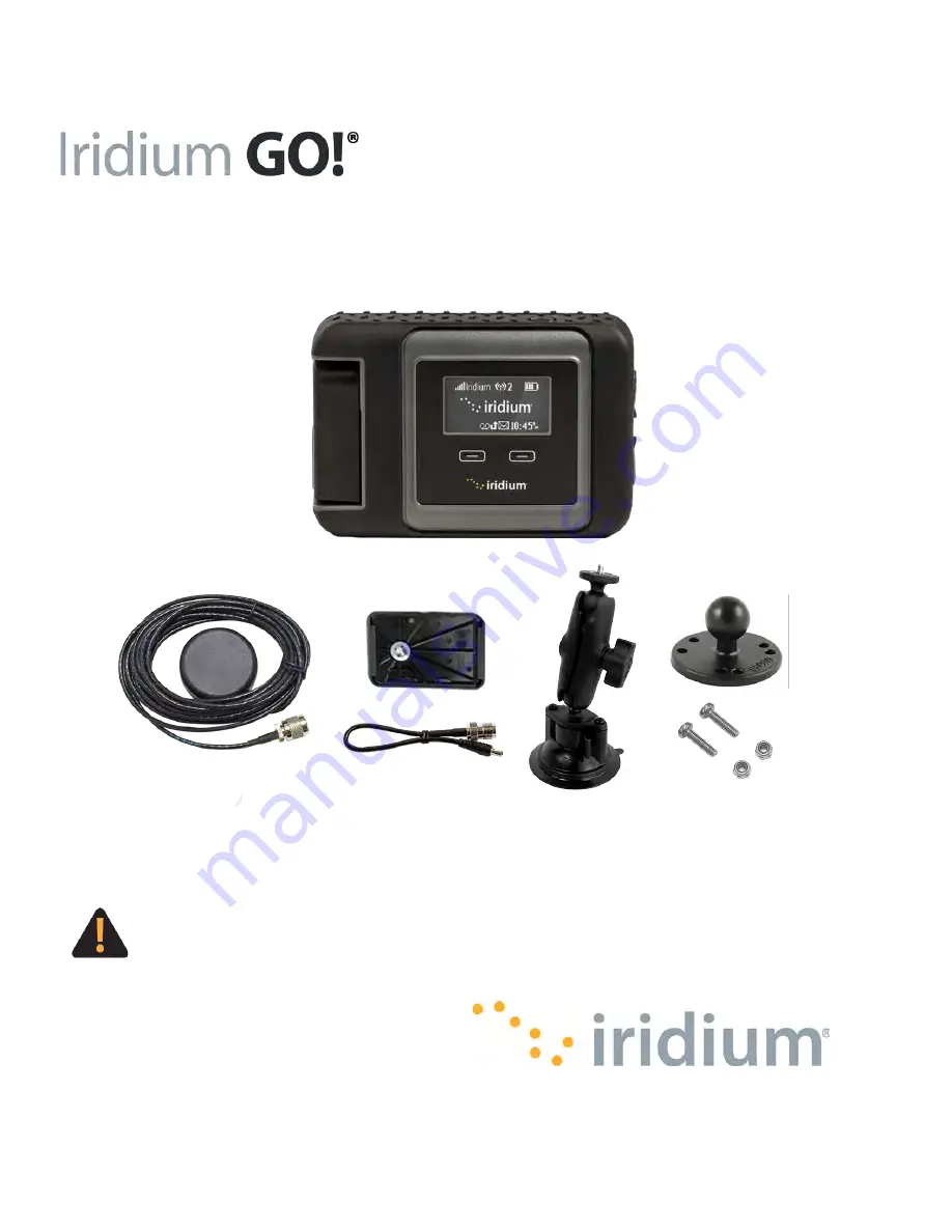 Iridium Go! WVMTKT2001 Скачать руководство пользователя страница 1