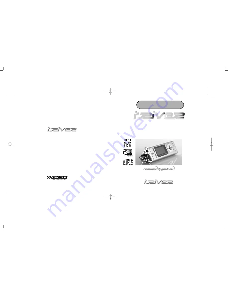 IRiver iFP Series Instruction Manual Download Page 1