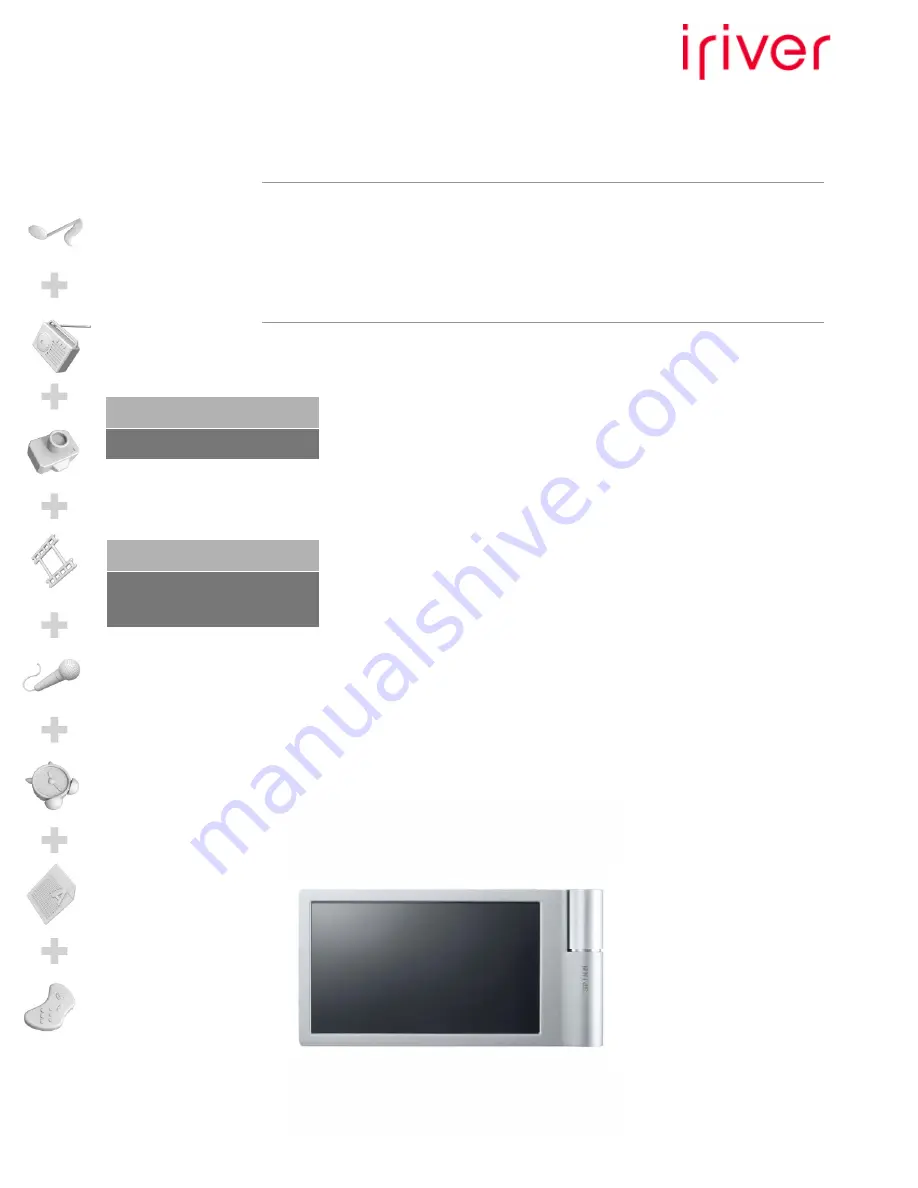 IRiver Spinn 4GB User Manual Download Page 1