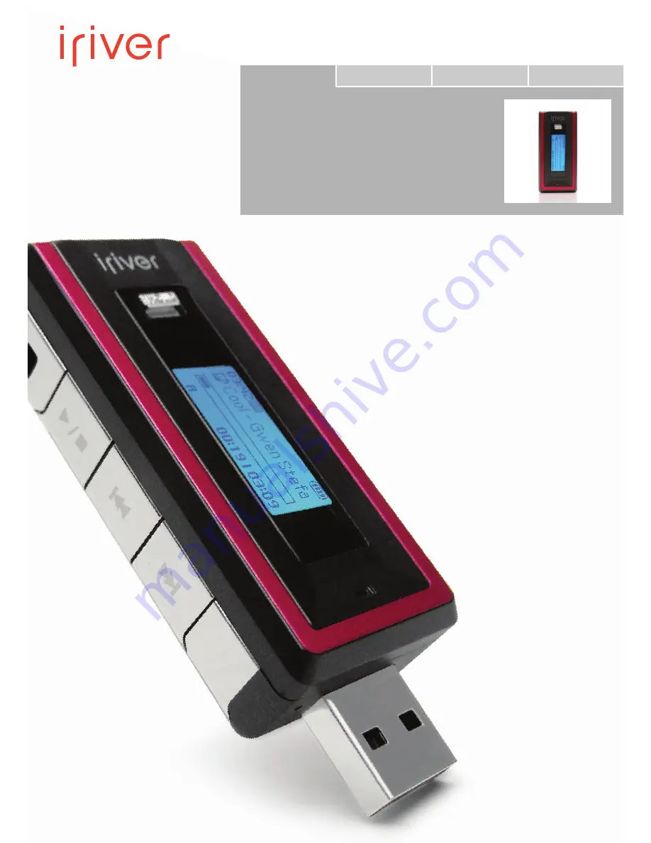 IRiver T20 1GB User Manual Download Page 1