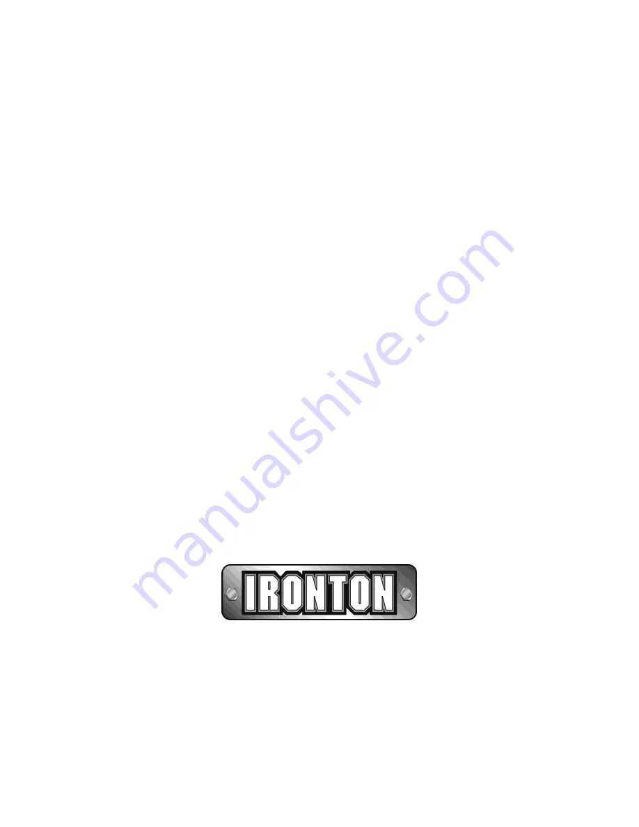 Ironton 53578 Скачать руководство пользователя страница 10