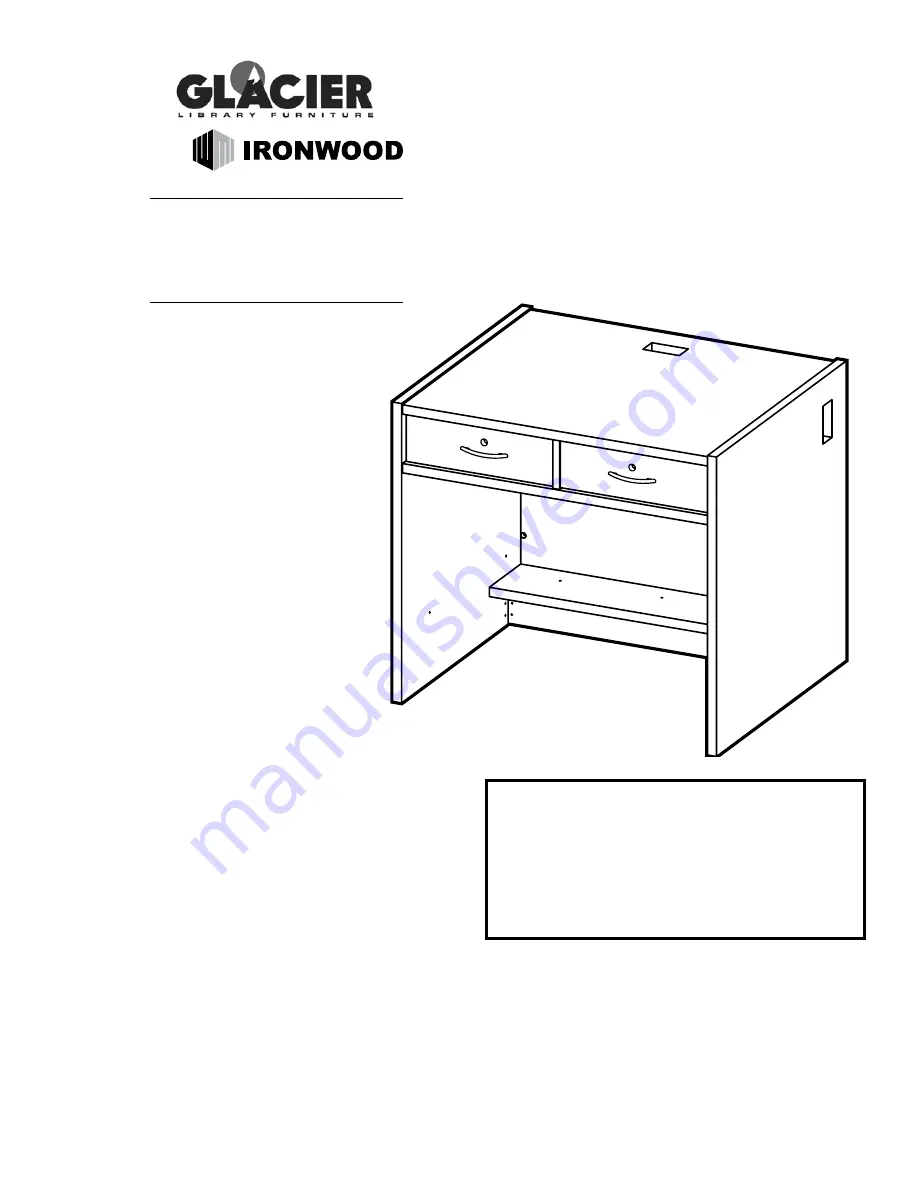 Ironwood GLACIER CDTD Скачать руководство пользователя страница 1