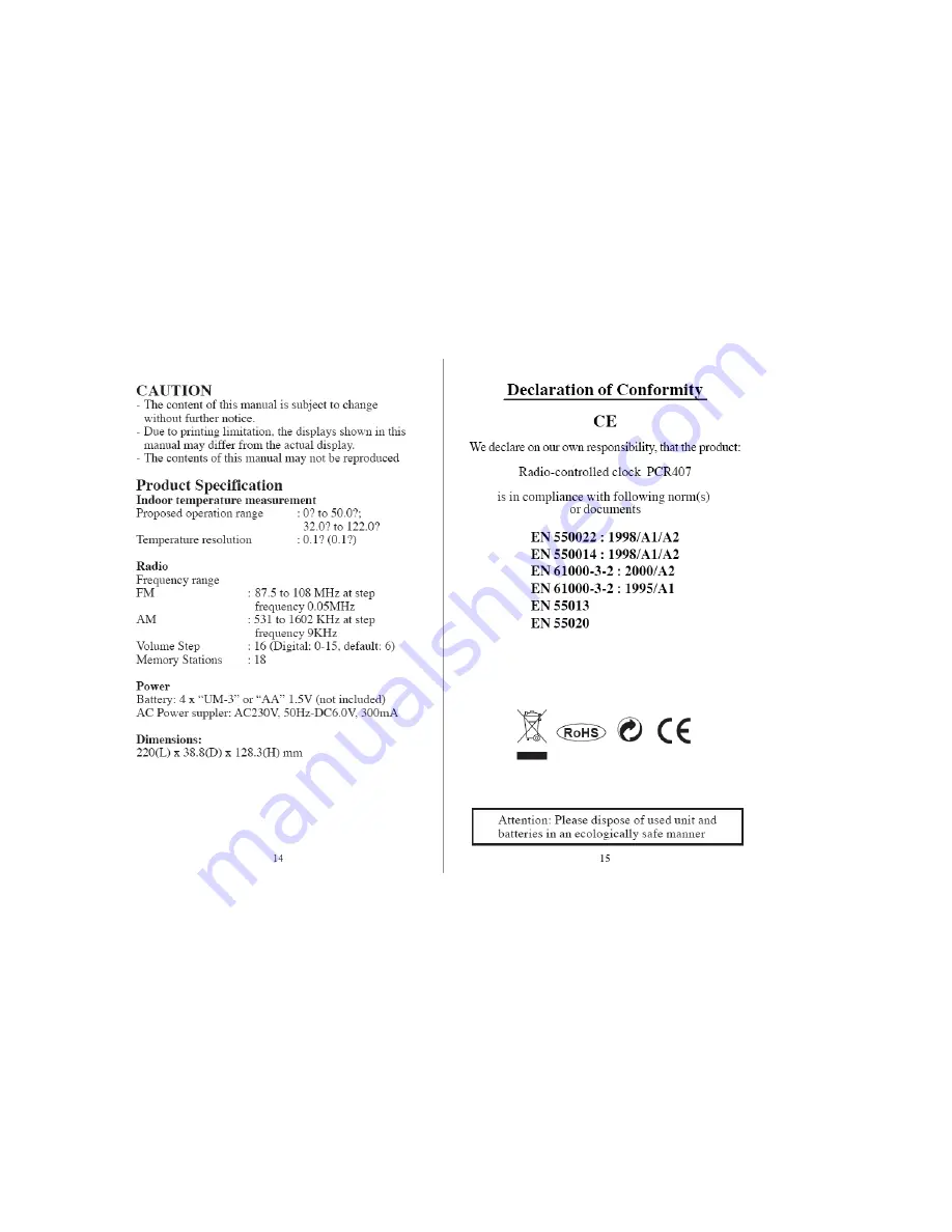 IROX HRT407 User Manual Download Page 8