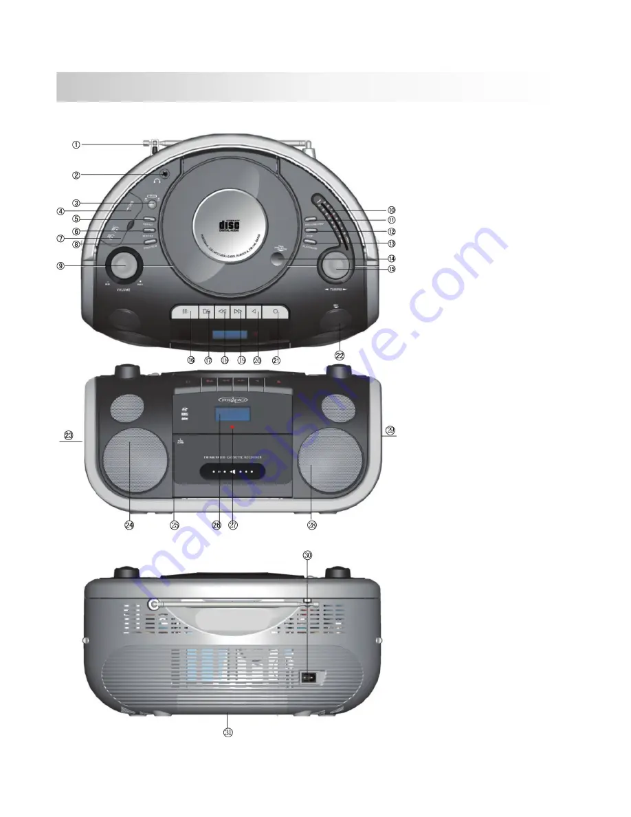 Irradio CDMP 328UC User Manual Download Page 4