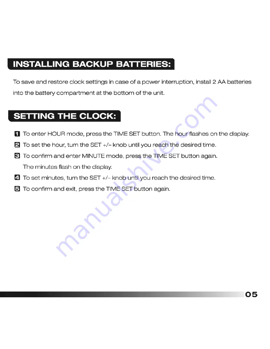 Irradio i-DOCK 2.1 User Manual Download Page 20