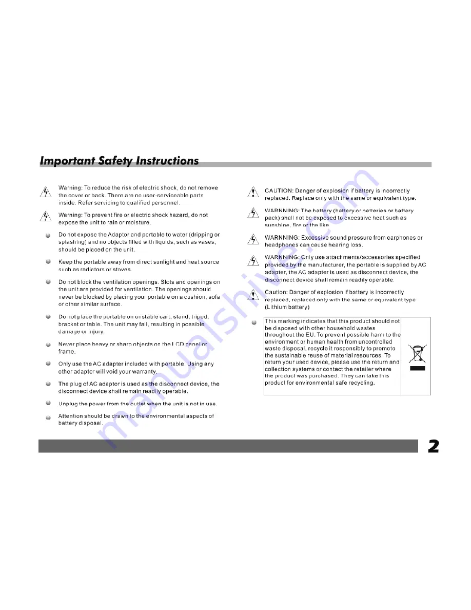 Irradio XTD-7000AD User Manual Download Page 19