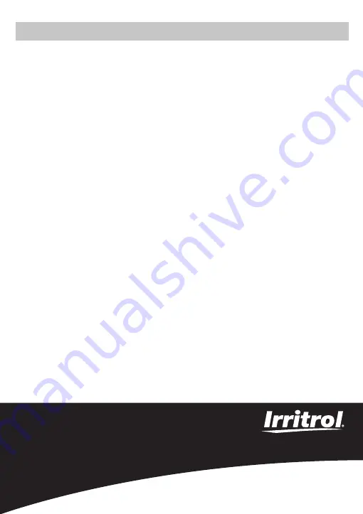 Irritrol LIFE DC Quick Installation Manual Download Page 16