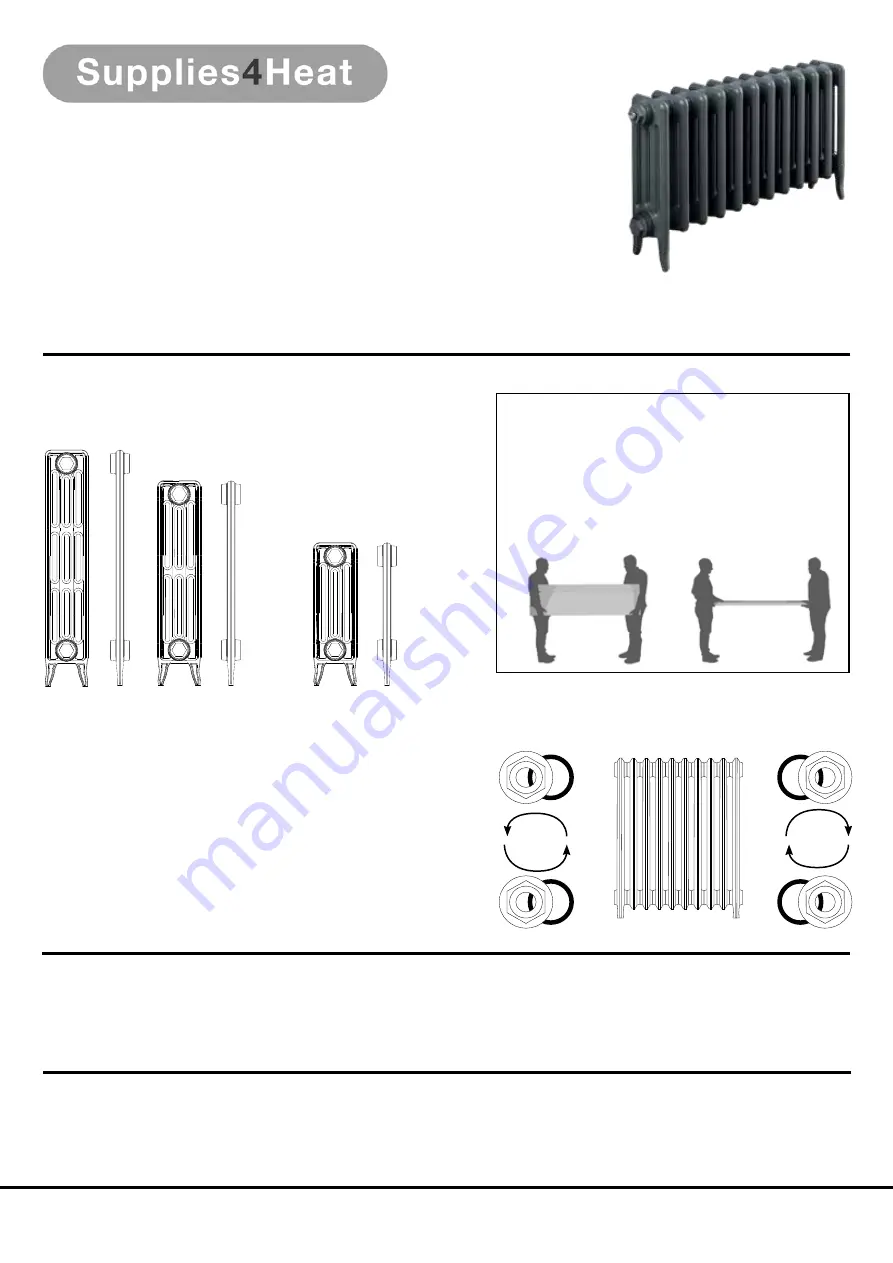 IRSAP Supplies4Heat SHERWOOD Fitting Instructions Download Page 1