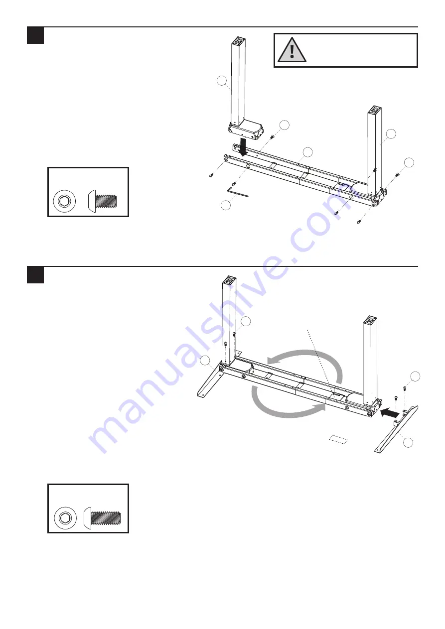 ISE Ascent 2 Leg SB-ASC2-2-23-SM-DRMS Assembly/Installation Instructions Download Page 3