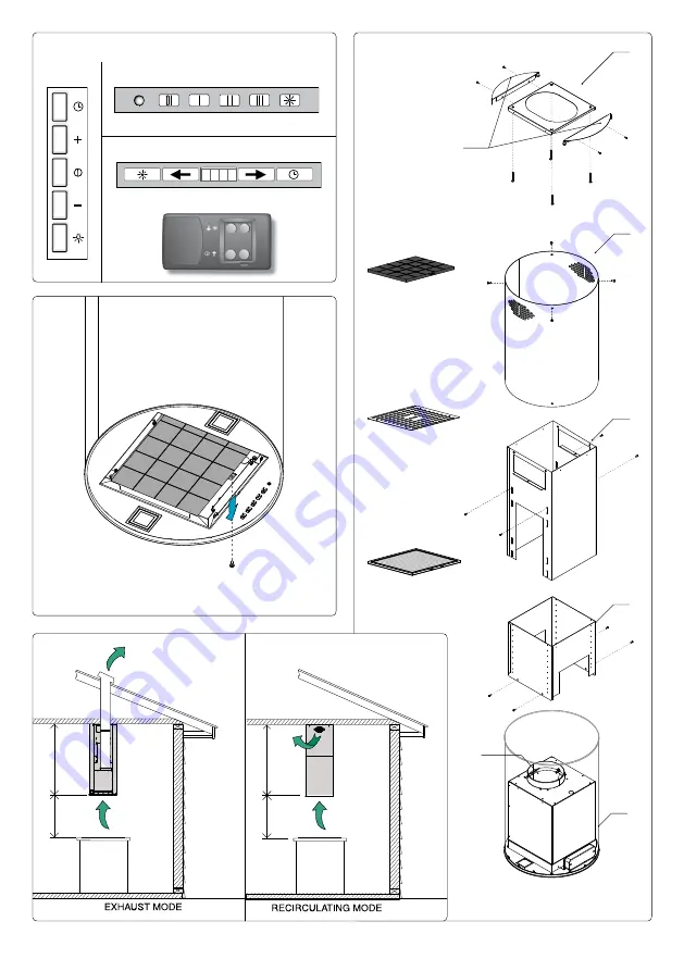 ISLAND COOKER HOOD 3LIOIO Скачать руководство пользователя страница 2