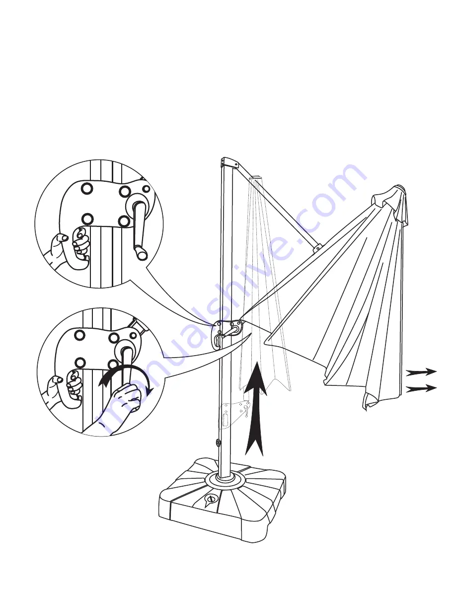 Island Umbrella Sunbrella NU6745B Manual Download Page 22