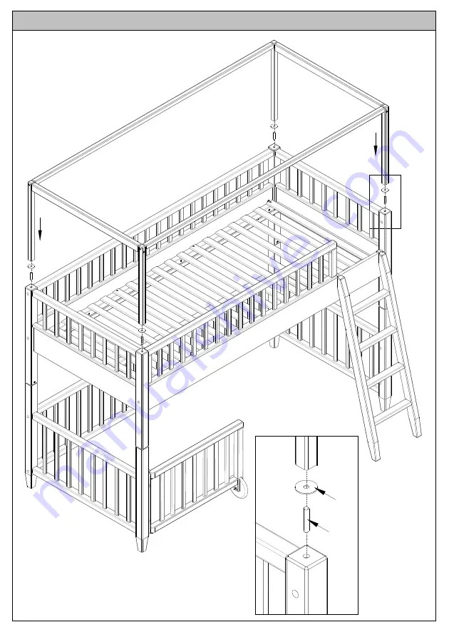 isle of dogs HIGH-SLEEPER 200/90 Assembly Instructions Manual Download Page 15