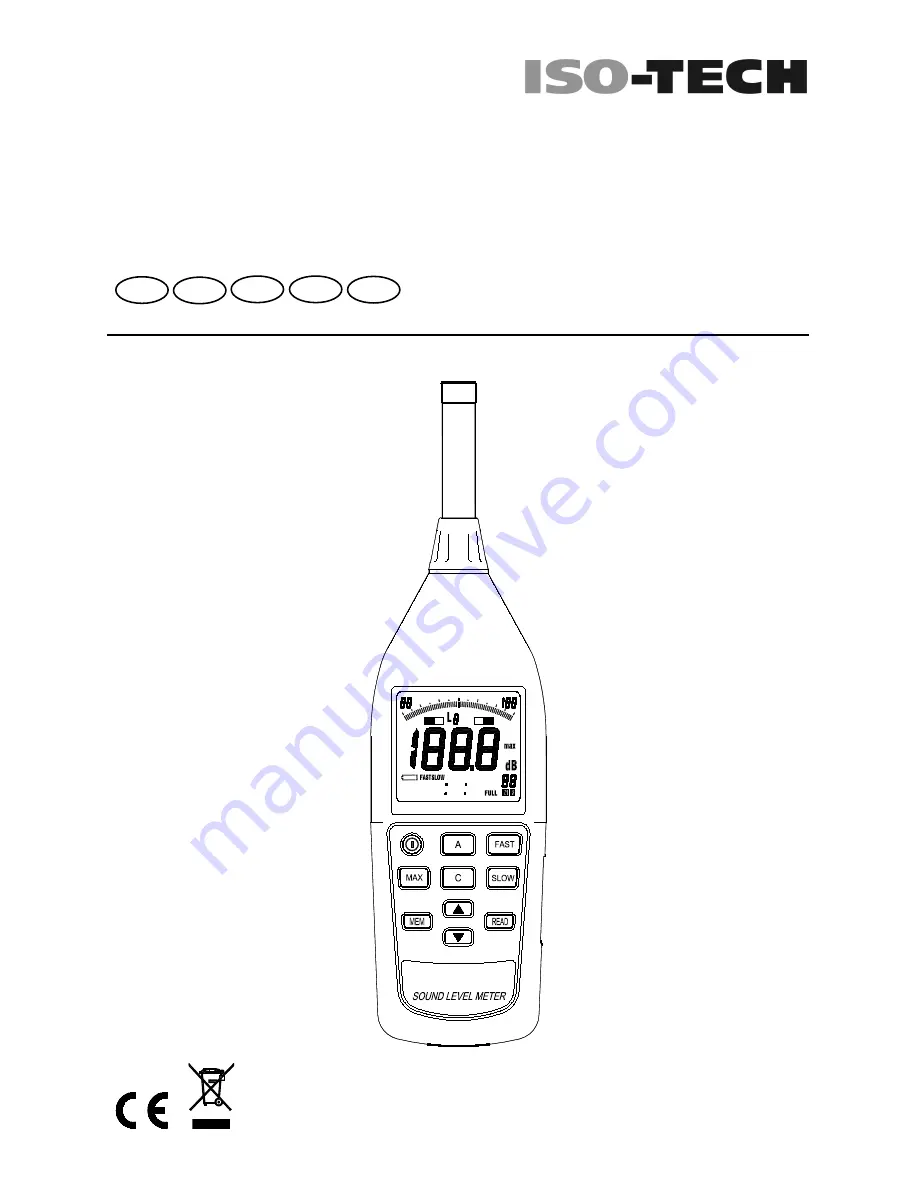 Iso-Tech SLM 52N Instruction Manual Download Page 1