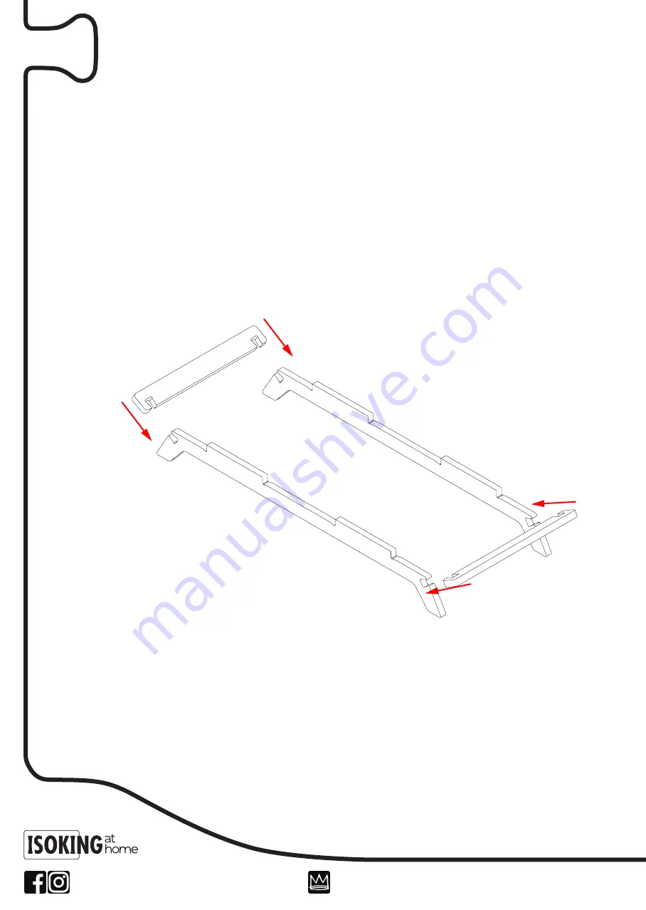 ISOKING at home FLORENCE ENTERTAINMENT UNIT Assembly Instructions Manual Download Page 3