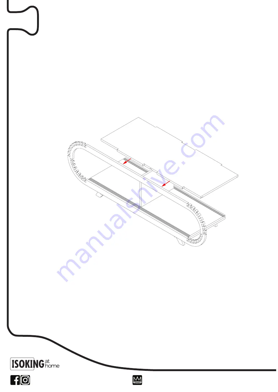 ISOKING at home FLORENCE ENTERTAINMENT UNIT Assembly Instructions Manual Download Page 8