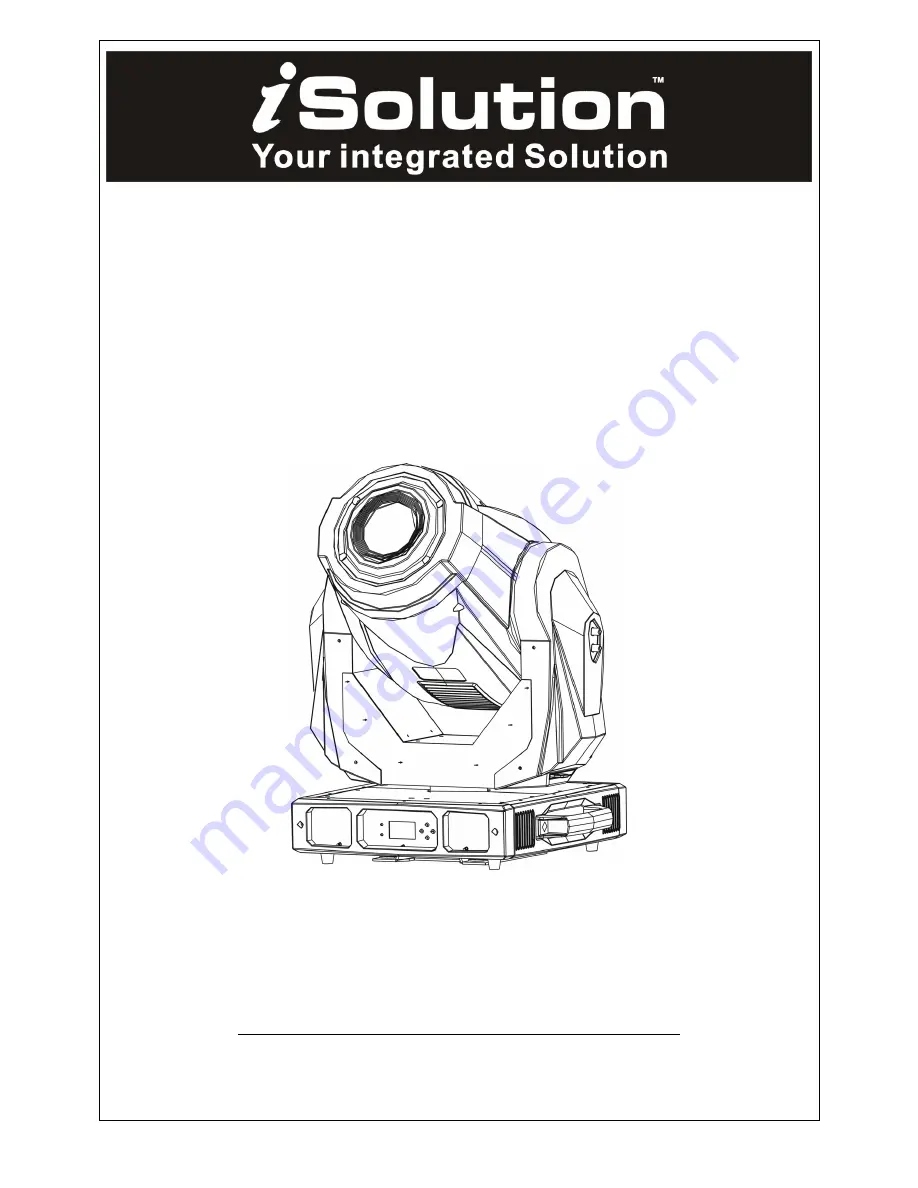 iSolution Xperior 300SZ Spot User Manual Download Page 1