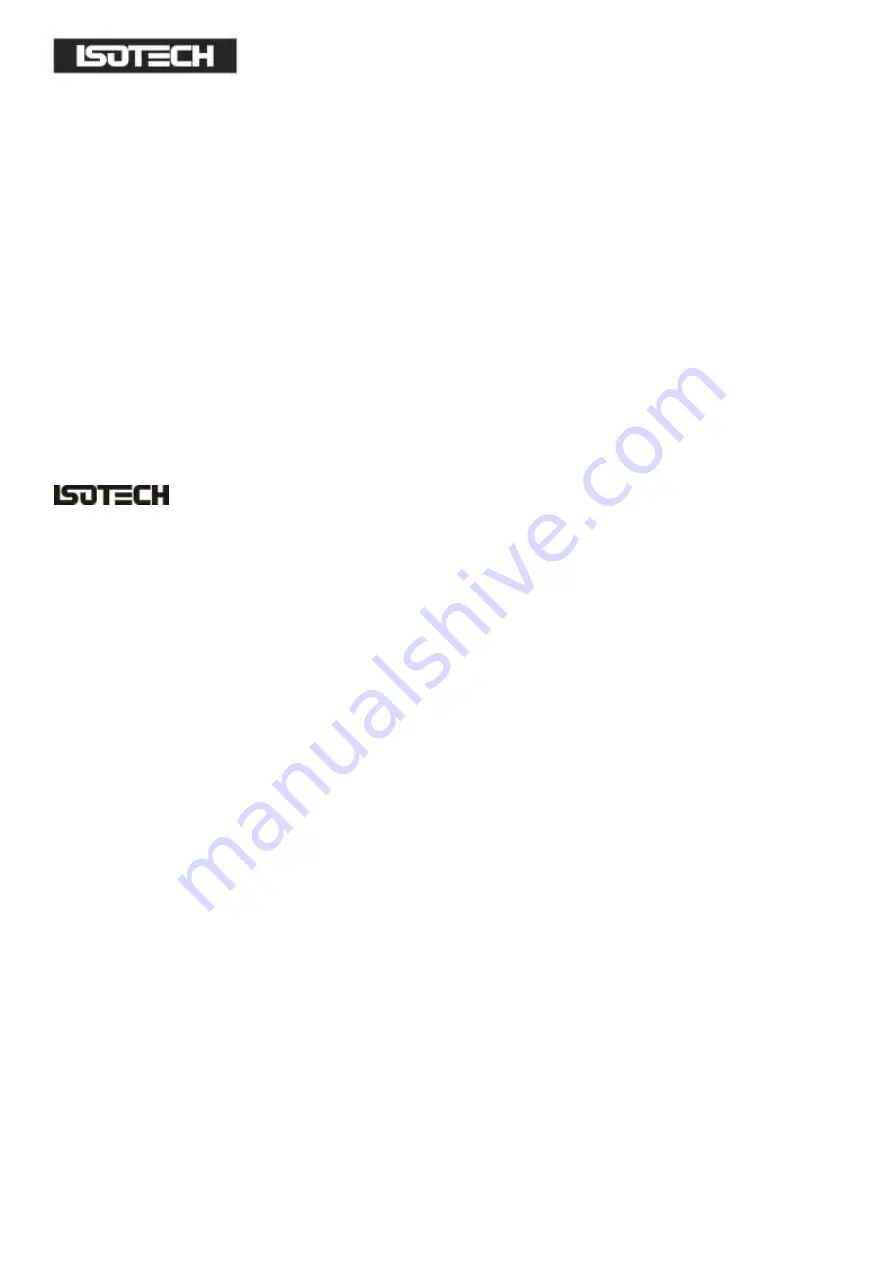 Isotech TTI 7 PLUS User Maintenance Manual/Handbook Download Page 4