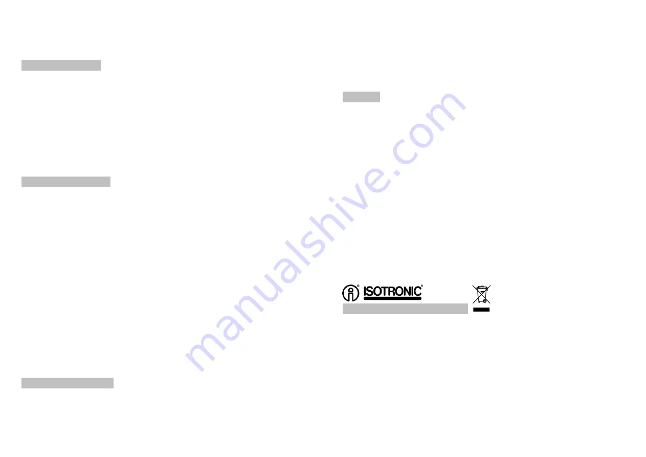 Isotronic 60036 Скачать руководство пользователя страница 3