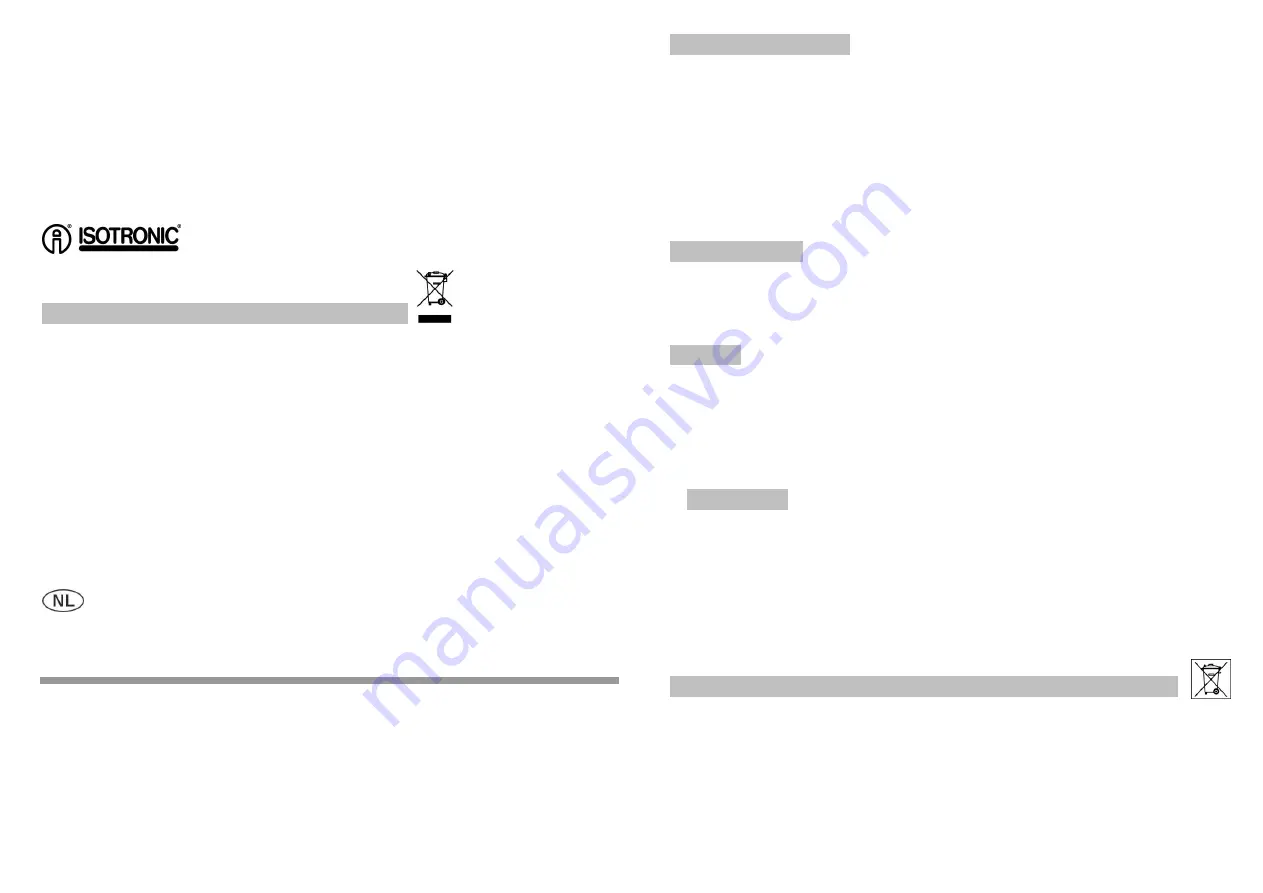 Isotronic 60036 Скачать руководство пользователя страница 12