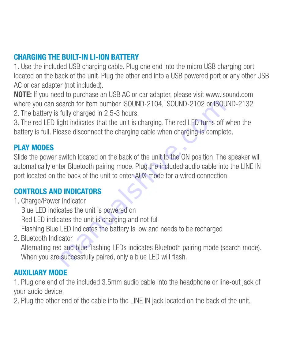 ISOUND 5302 Sonic Waves User Manual Download Page 4