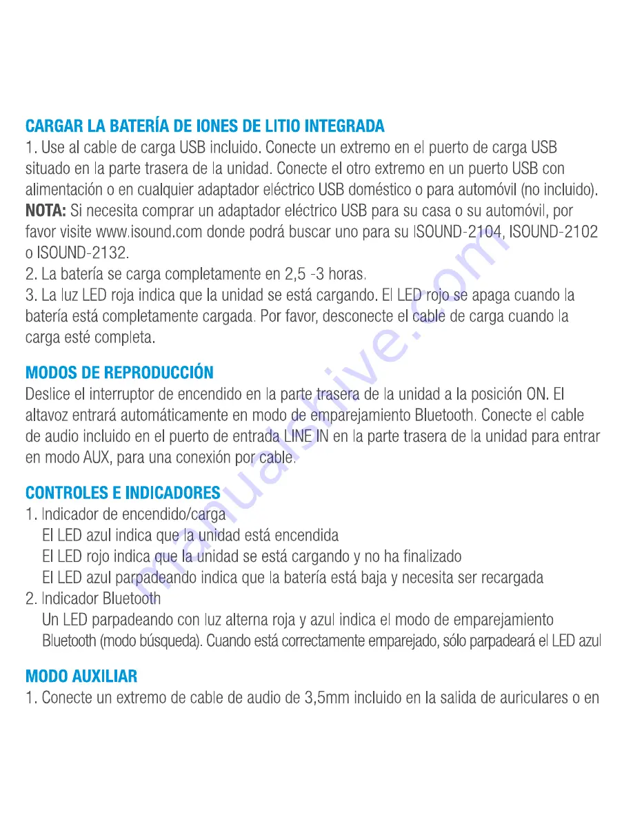 ISOUND 5302 Sonic Waves User Manual Download Page 15