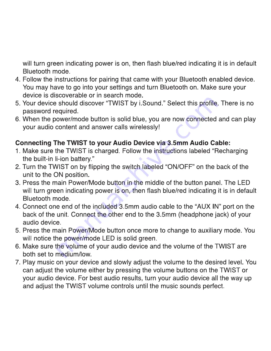 ISOUND Twist DG268 User Manual Download Page 3